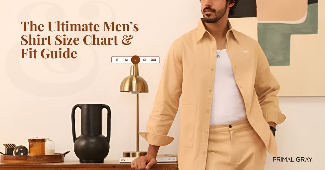 Men's Shirt Size Chart and Fit Guide | Primal Gray