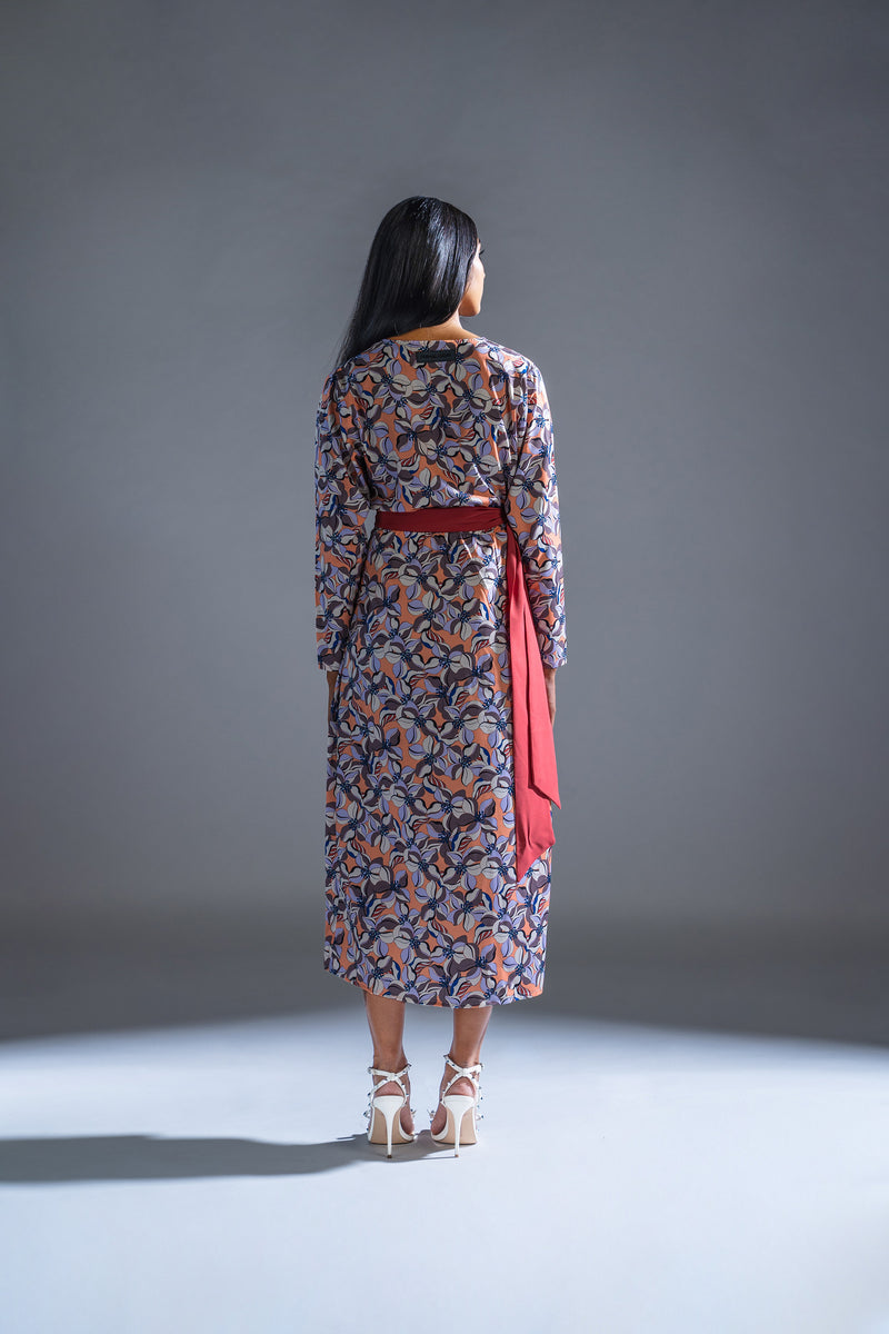 Winter Wrap Dress Primal Gray